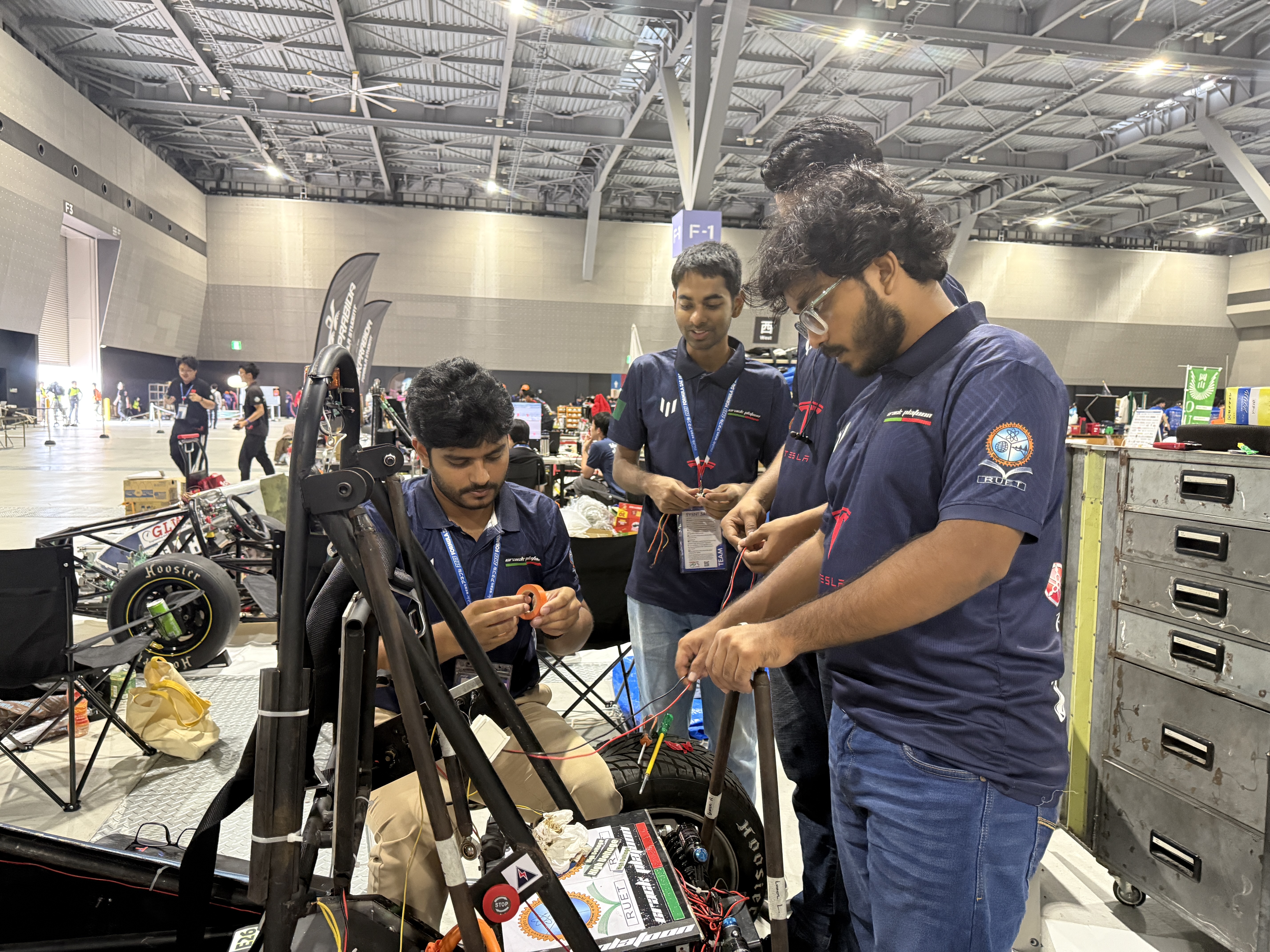 On-site competation working FSAE Japan 